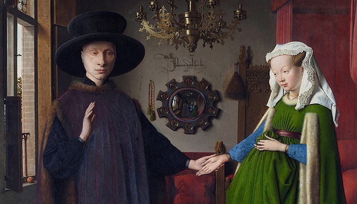Retrato de Giovanni Arnolfini y su esposa, Portada