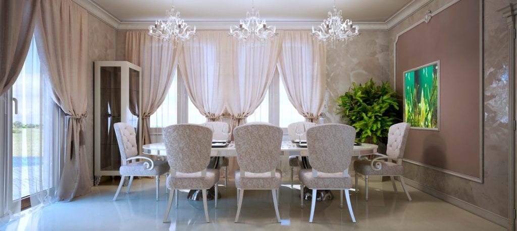 5.-La riqueza de las telas, decoración de estilo clásico